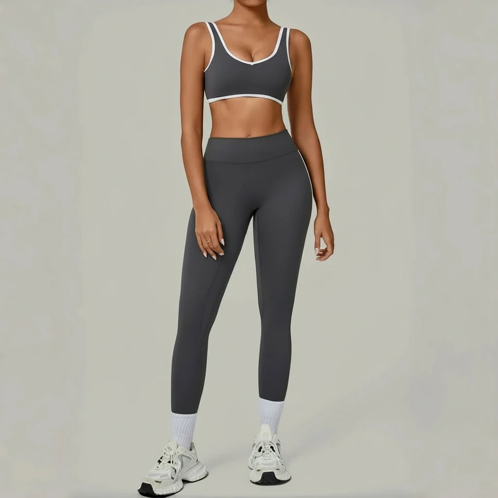 High Waist 2 piece Yoga Set - Bra & Leggings Suit