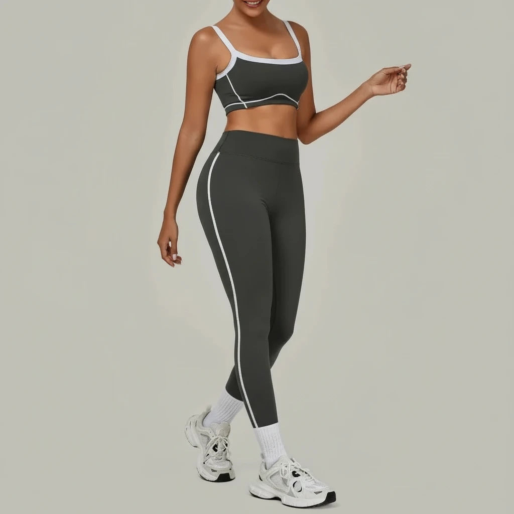 High Waist 2 piece Yoga Set - Bra & Leggings Suit